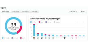 Active Projects by Project Managers Reports