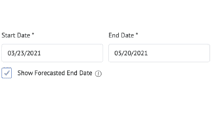 Attatchment details start date and end date