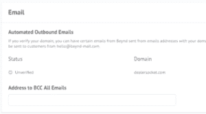 auto domain emails
