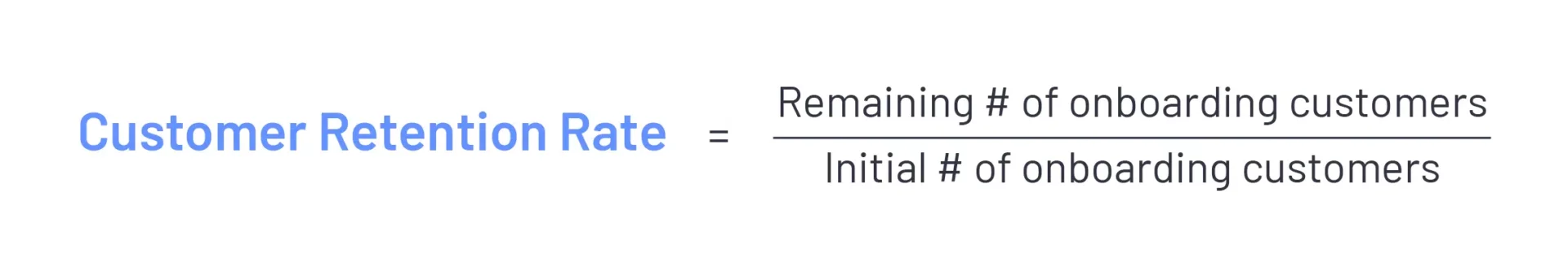 customer retention rate formula