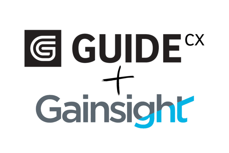 GUIDEcx and Gainsight logos