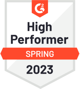 g2 award badge for high performer spring 2023