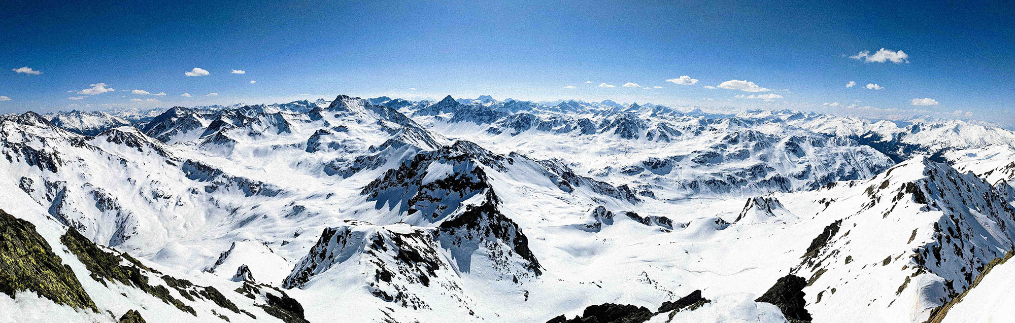 snowy mountain panorama