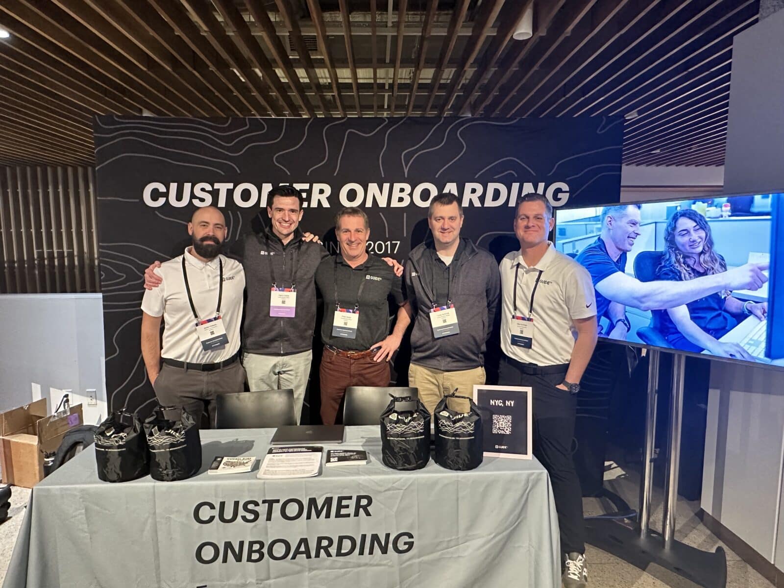 The GUIDEcx team at Customer Success Collective's Customer Success Festival in New York City in March 2023