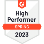 g2 award badge high performer spring 2023