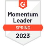 g2 award badge momentum leader spring 2023